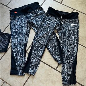 Nike Black and White Patterned LeggingsNike new leggings